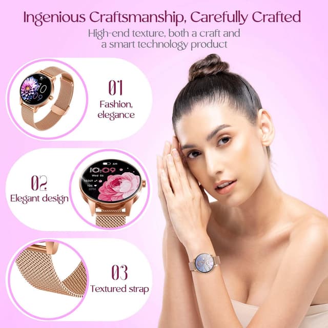 Thumbnail 1 de Smartwatch Reloj Inteligente Mujer 1.27" TFT