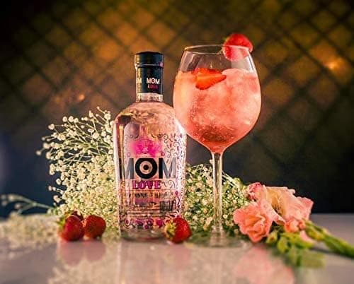 Detalle 2 de MOM Love - Ginebra Premium de Fresa - 700 ml 🍓