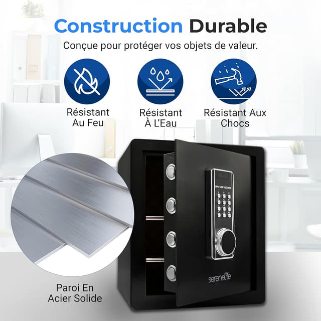 Thumbnail 3 de SereneLife Coffre-Fort électronique 28,6 lbs