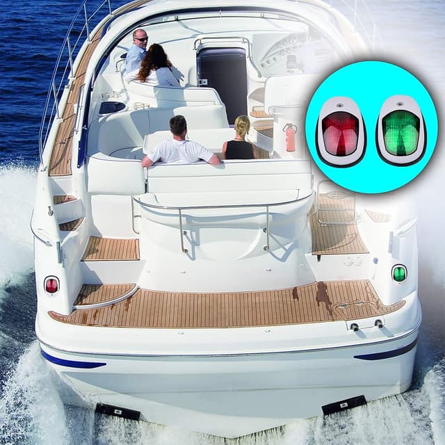 Detalle 2 de Luci di navigazione barca 12V LED rosso verde