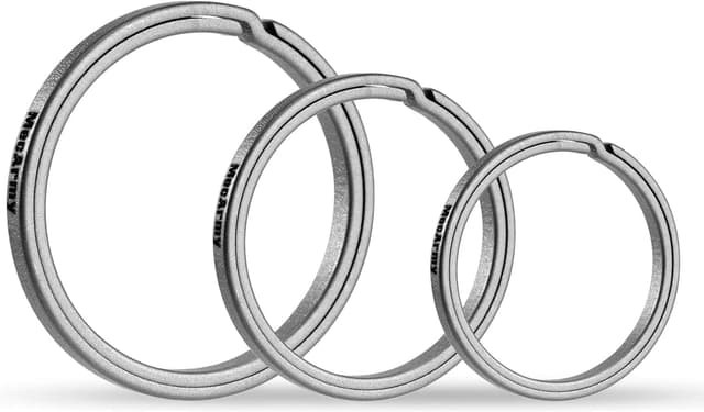 Detalle de MecArmy EDC porte-clés en titane TC4 à coulisser sur le côté (set de 3 tailles)