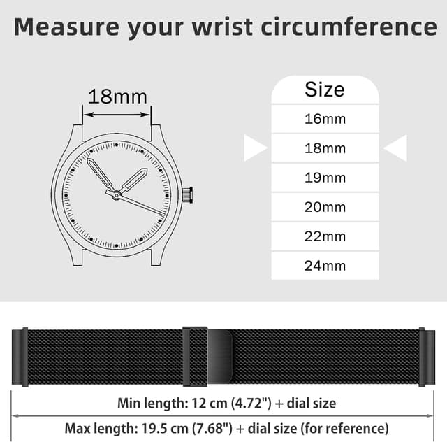 Detalle 2 de PinnWaa bracelet montre métal 22 mm