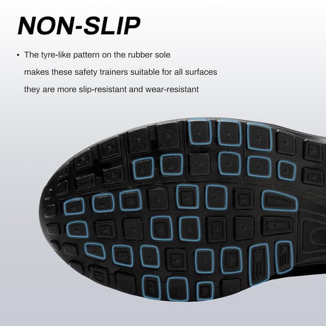 Detalle 2 de Hitopteu steel toe trainers 200J protection