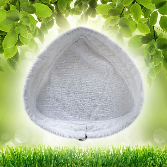 Detalle de Milisten Steam-Mop Aufsatz: 3 waschbare Dreieckstücher / Wischbezug für Dampfmop & Gartenschere