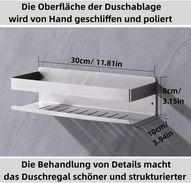 Thumbnail 1 de HomeHeng Étagère de douche 30 cm