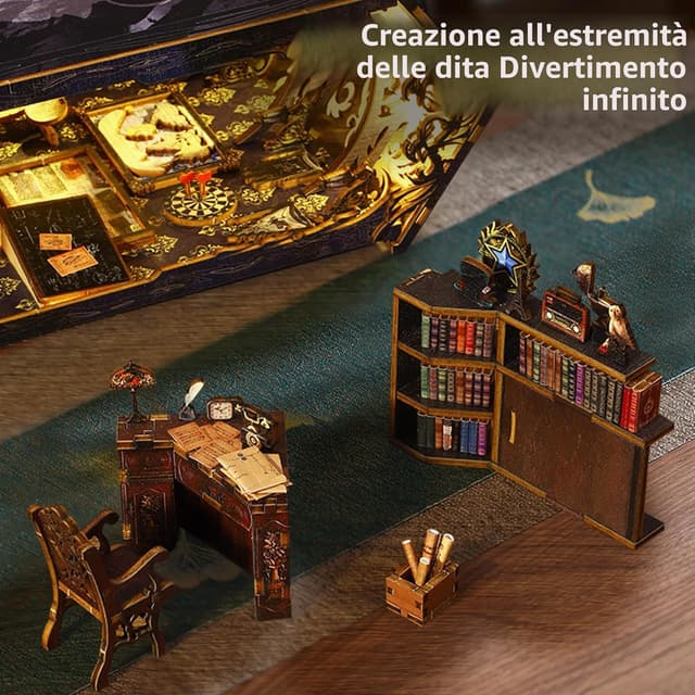 Thumbnail 4 de DIY Book Nook Kit Book Scaffale con LED