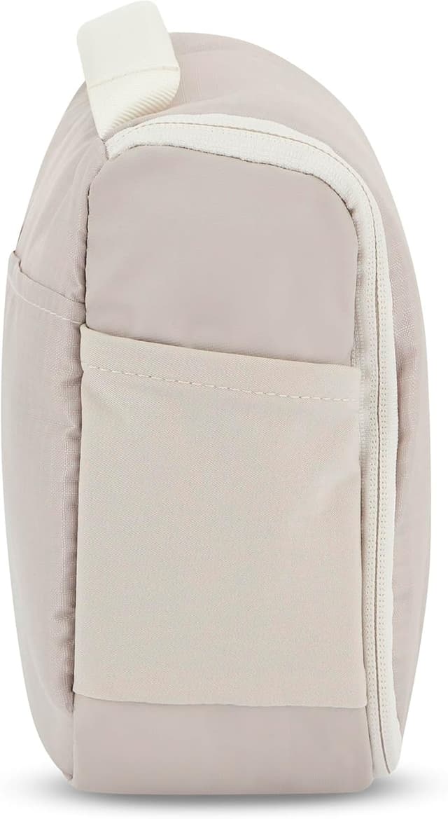 Detalle de Johnny Urban Logan Beauty Case Donna & Uomo beige – borsa da toilette da appendere con sacchetto trasparente