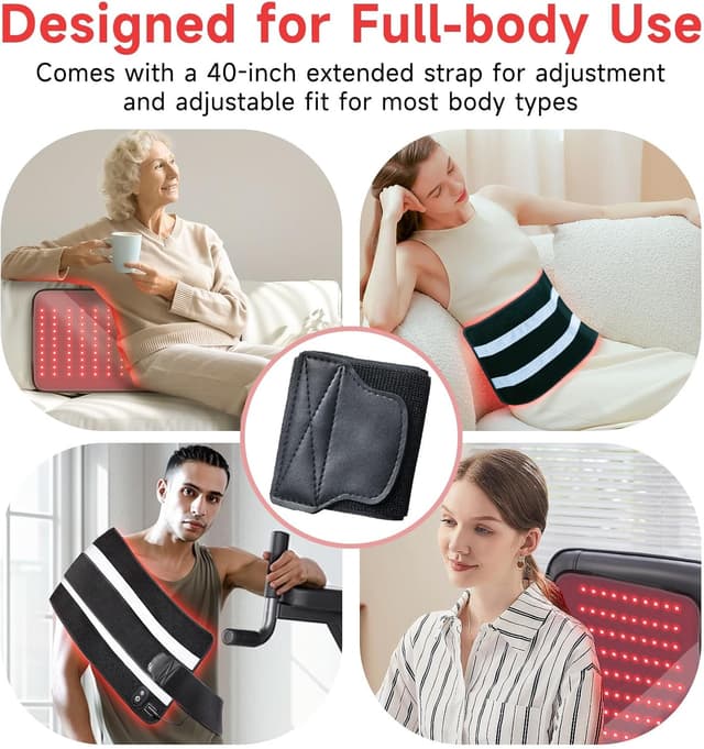 Thumbnail 4 de 2026 Medical-Grade TPU Red Light Therapy Belt 24"