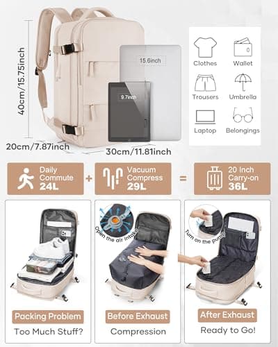 Detalle 2 de SZLX Mochila de vacío para cabina (Ryanair) con sistema de compresión y bomba eléctrica