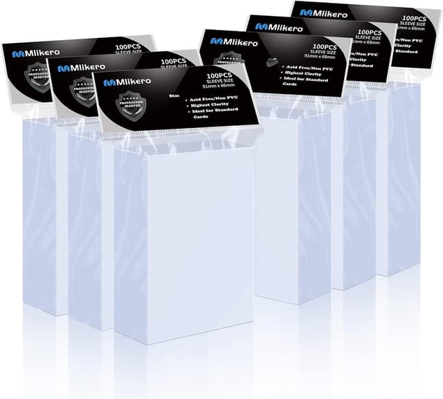 Detalle de Mlikero Kartenhüllen Soft 600 Stück, 66 x 91 mm