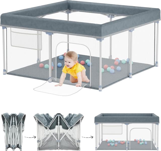 Imagen de Yornoli Playpen 127x127cm foldable play area en OfertitasTOP