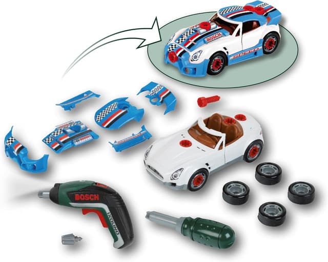 Detalle de Theo Klein 8630 set de tuning Bosch avec visseuse électronique Ixolino II et tournevis