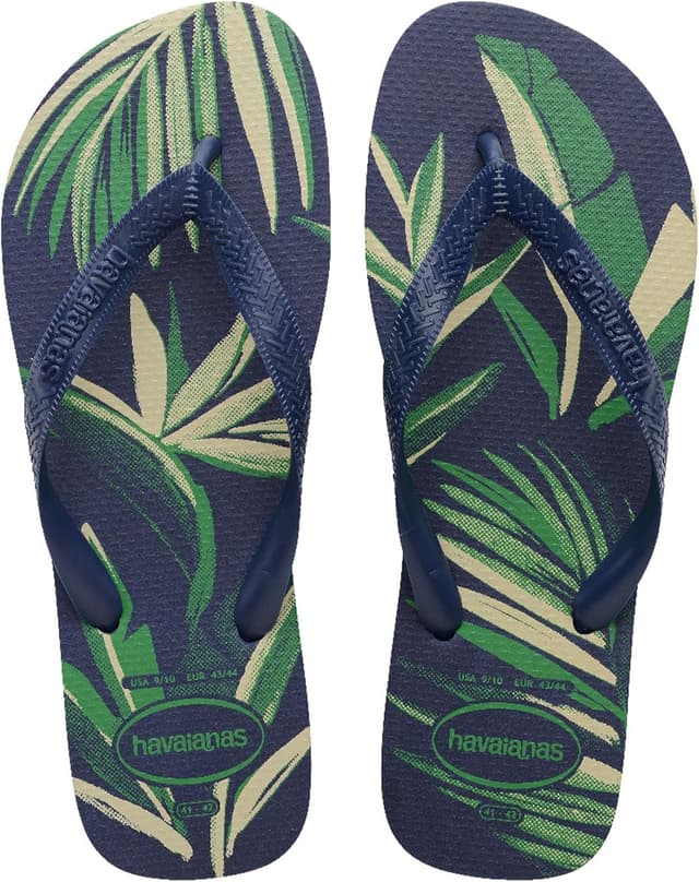 Detalle de Havaianas Aloha infradito da uomo comode con suola antiscivolo e stampa tropicale