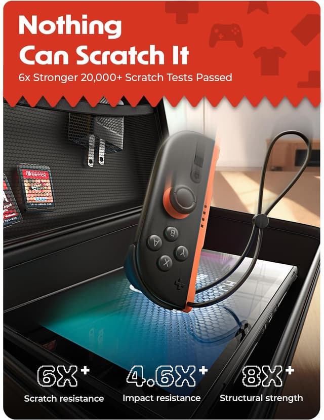 Detalle 2 de LISEN Schutzglas für Nintendo Switch 2 3er-Set