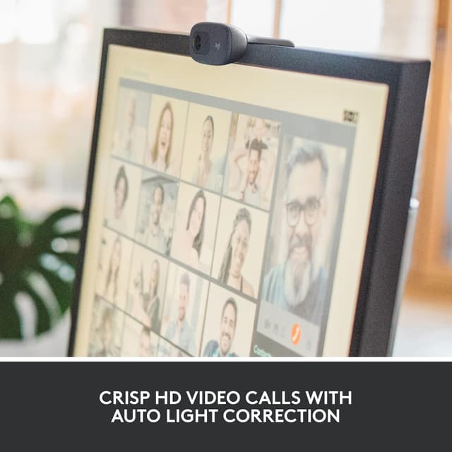 Detalle de Logitech C270 HD Webcam and Logitech H390 USB Headset bundle (Black)