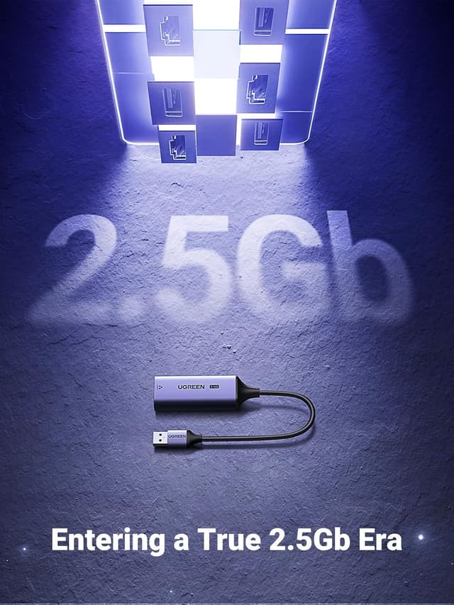Detalle 2 de UGREEN USB Ethernet Adapter 2.5Gbps 🚀