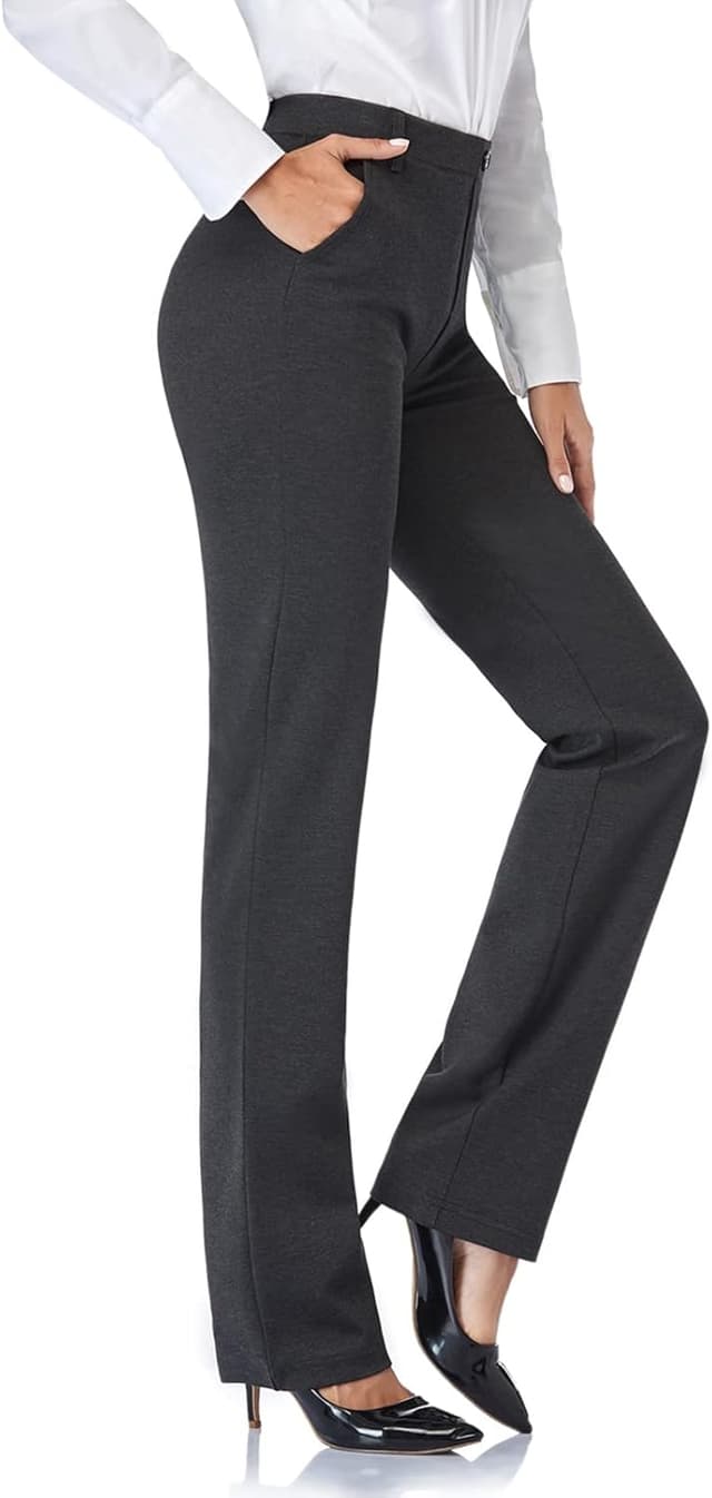 Detalle de Tapata Damen Gerade Stretch-Hose mit Taschen (71/76/81/86 cm Innennaht) für Büro & Alltag