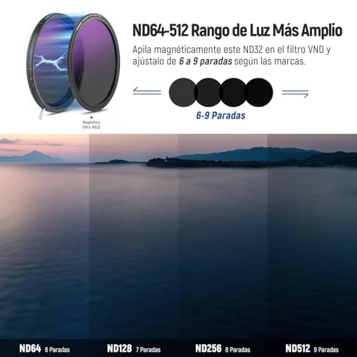 Detalle de NEEWER HD True Colors ND Variable 67 mm ND2-512