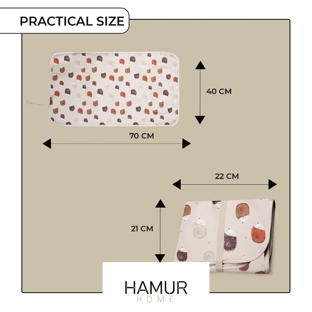 Thumbnail 3 de Hamur Home Tragbare Wickelunterlage 40 x 70 cm