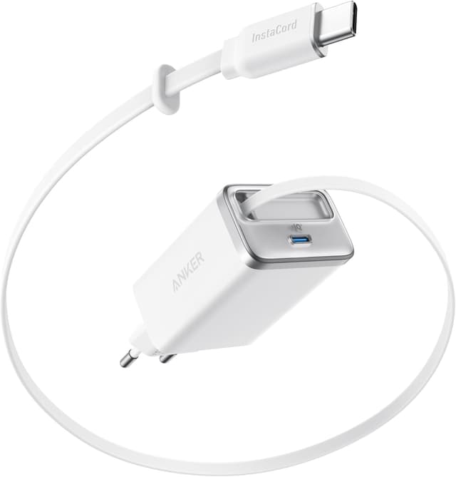 Thumbnail 6 de Anker Nano USB-C Ladegerät 35W (2 Anschlüsse) mit ausziehbarem InstaCord-Kabel – kompaktes Netzteil für iPhone & iPad