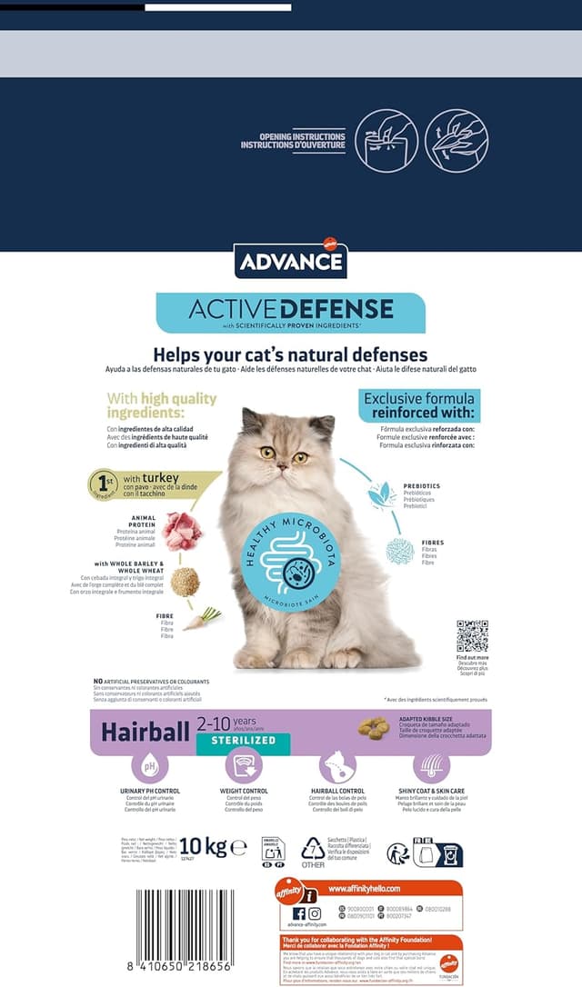 Detalle 2 de Advance Cat Hairball Sterilized 10kg
