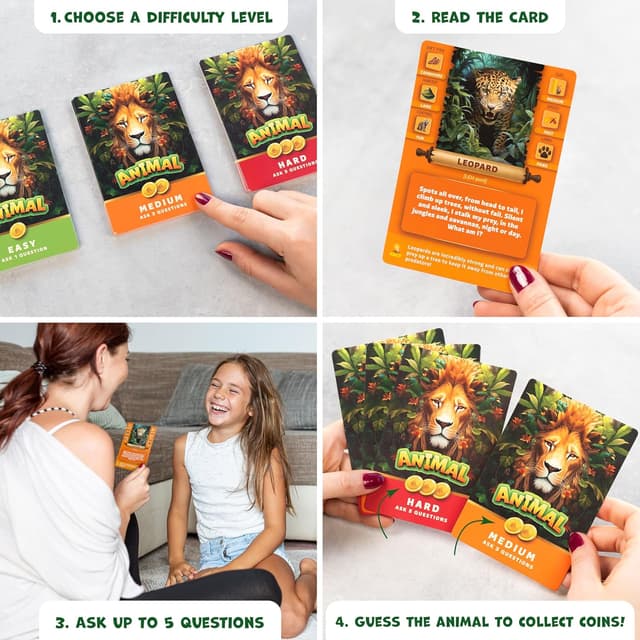 Detalle de Guess The Animal (Educational Guess in 5 Clues) by Guess The Animal — Kids & Family Animal Guessing Game for Ages 6–10