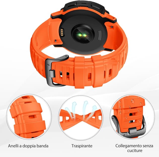 Detalle 2 de ANBEST Cinturino Garmin Instinct 2X 180-215 mm