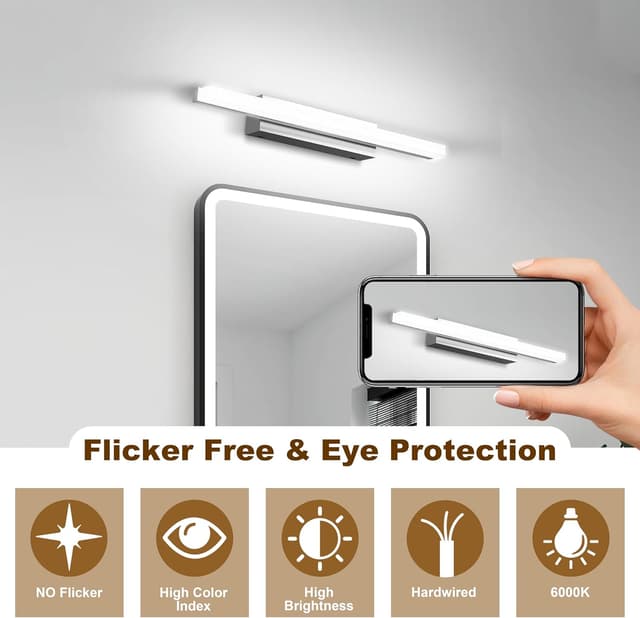 Thumbnail 2 de SUZNIU Led Spiegelleuchte 40 cm Bad