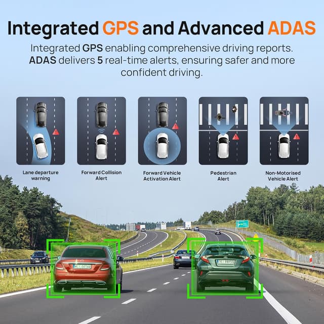 Thumbnail 6 de 70mai Dash Cam 4K Omni (Front Rear) with 4G LTE, STARVIS 2 night vision and 128GB microSD