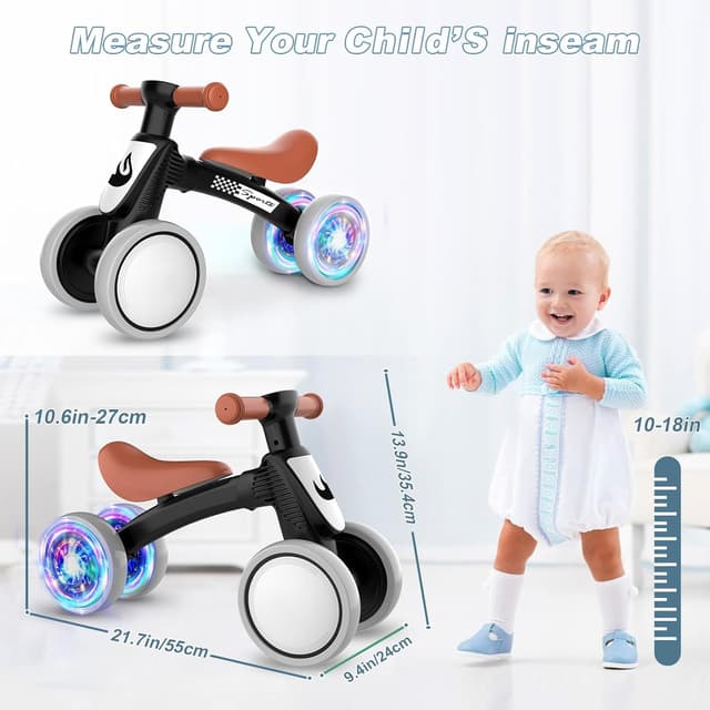 Thumbnail 6 de Colorful Lighting Balance Bike 10-36 months