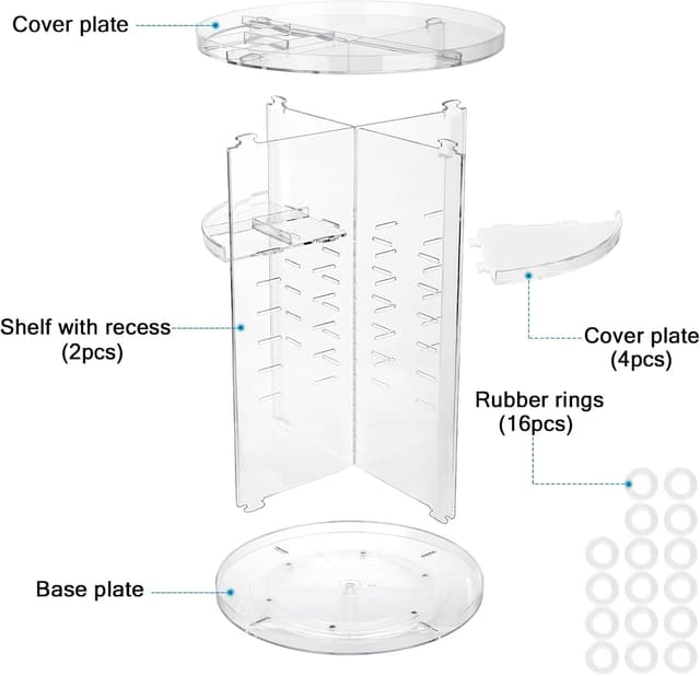 Detalle 2 de Make-up Kosmetik Organizer 7 Ebenen 360 Grad