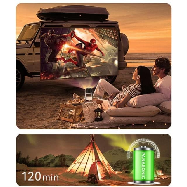 Detalle 2 de Manta MultiVision PMA102M24 proyector portátil HD Android con batería integrada