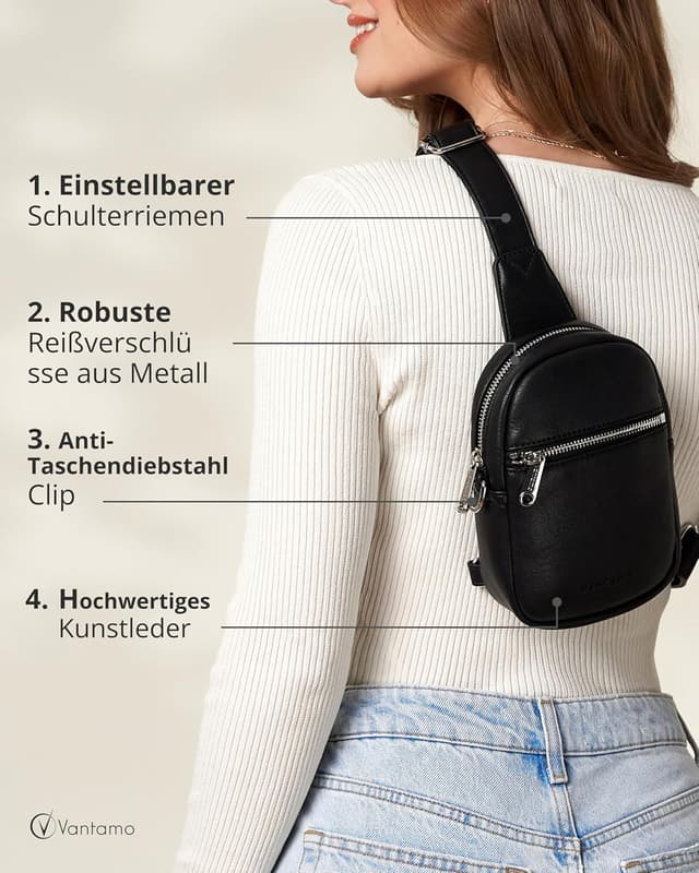 Thumbnail 4 de Vantamo Umhängetasche Damen RFID Block