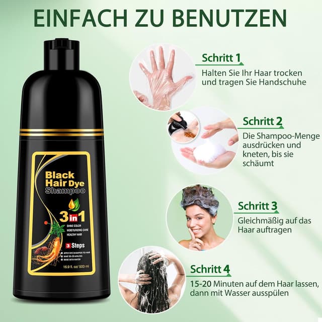 Thumbnail 6 de Black Hair Dye Haarfärbeshampoo 500 ml