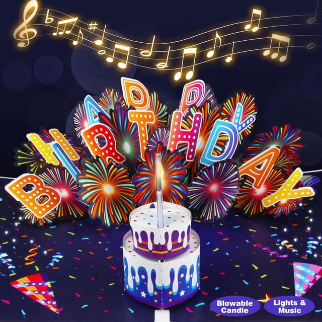 Detalle de WUJUN 3D Musical Birthday Card