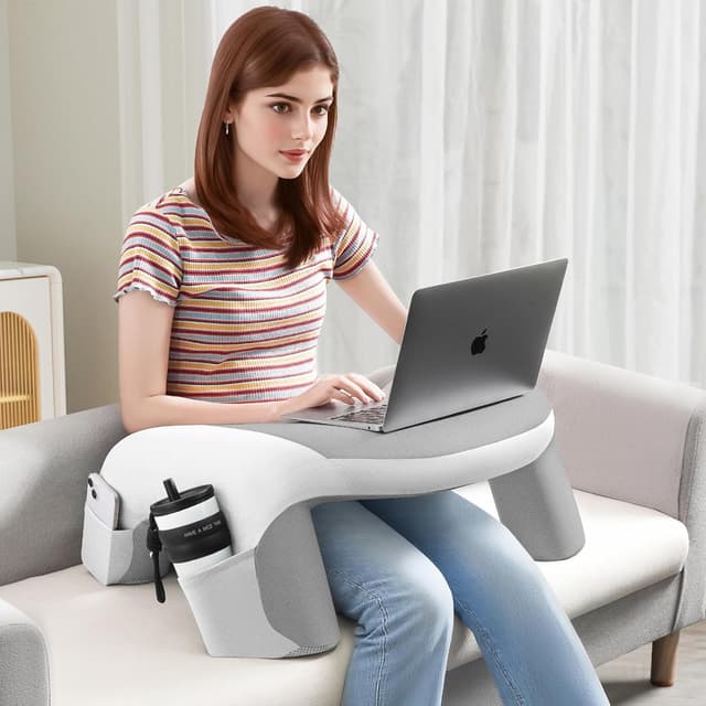 Detalle 2 de WOGAHEV Laptop Lap Desk with Memory Foam Armrest ๐