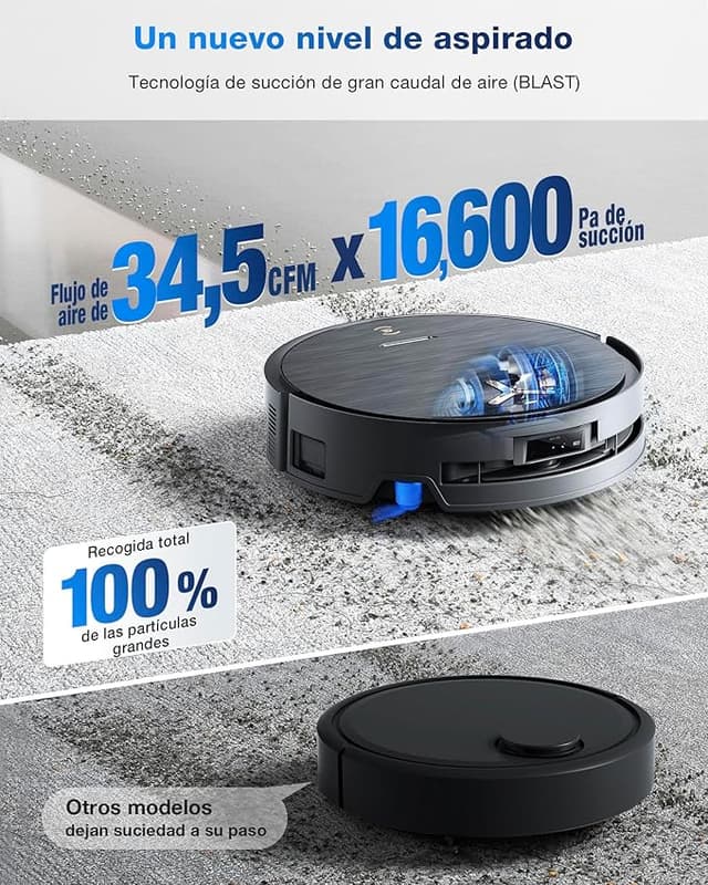 Detalle 2 de ECOVACS DEEBOT X9 Pro Omni Robot Aspirador y Fregasuelos 🧹