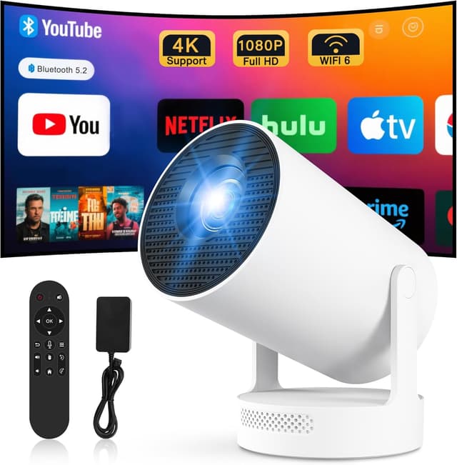Detalle de Mini Projector 4K Portable WiFi 6 210 ANSI