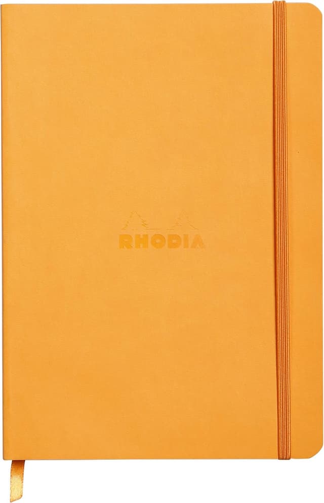 Detalle de Rhodia Rhodiarama 117415C Taccuino A5 Orange