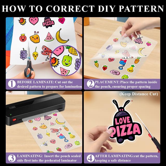 Detalle 2 de Surligneus Laminating Sheets 8.5 x 11 (200-Pack) Thermal Laminating Pouches, 3 Mil, Clear Letter-Sized