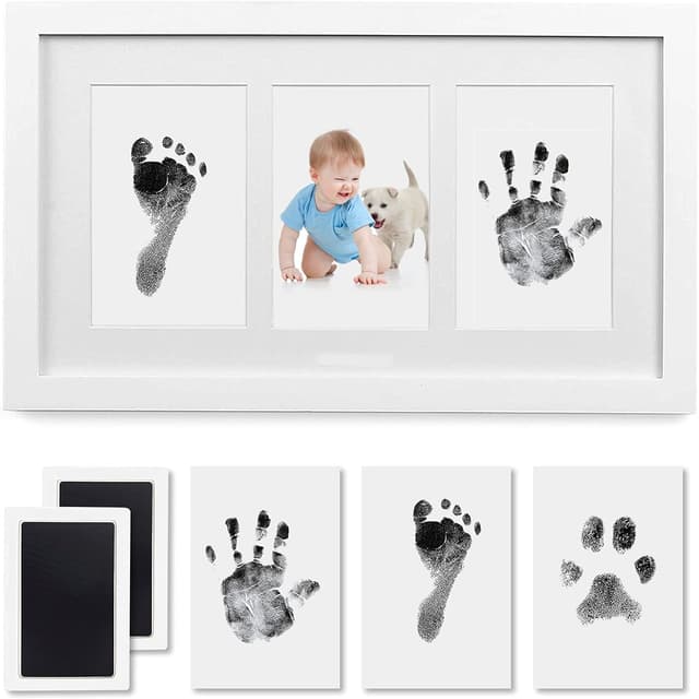 Detalle de PewinGo Baby Handprint and Footprint Kit with 100% Clean-Touch Ink Pad 👶