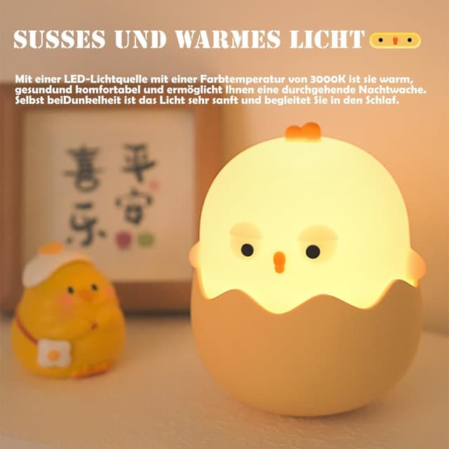Detalle de Beek Nachtlicht Kinder Stilllicht Eierschalenform