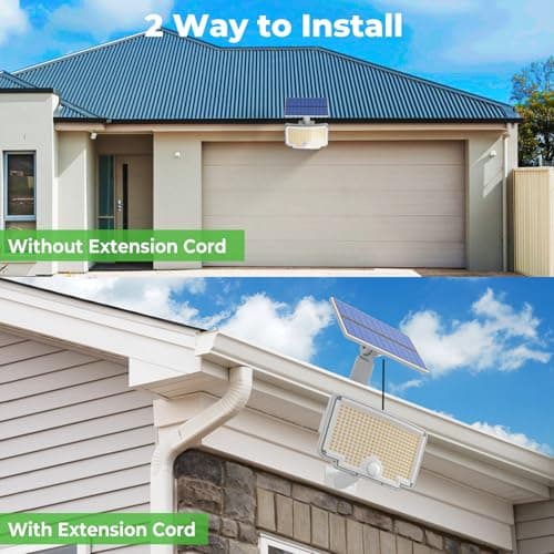 Thumbnail 5 de nipify Focos LED Solares exteriores, 318 LEDs, 2 paq.🔆
