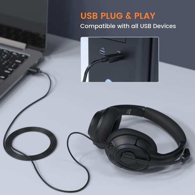 Detalle 2 de EKSA H2 USB Headset 180g