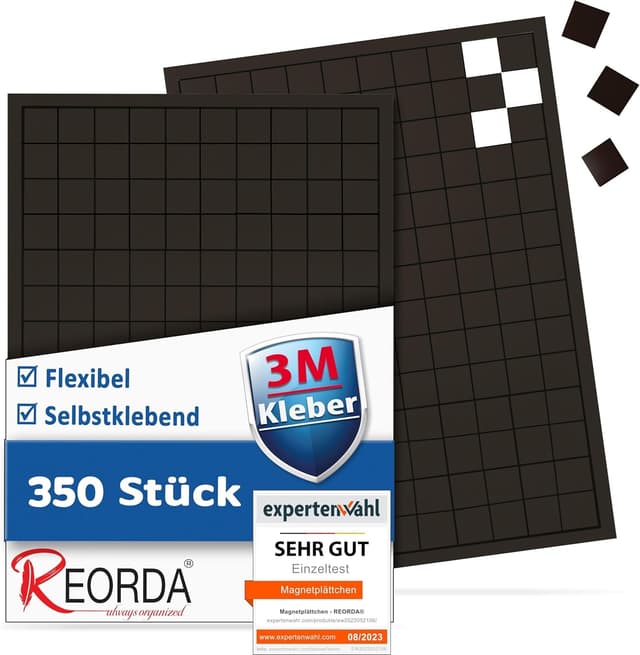 Detalle de REORDA Magnetplättchen selbstklebend 350 Stück