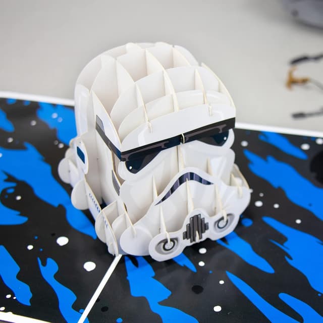 Detalle de Carte pop-up Stormtrooper originale Cardology (sous licence officielle) pour anniversaire et toute occasion