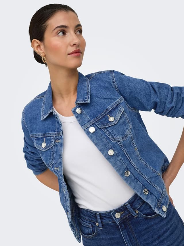 Detalle 2 de ONLY ONLWONDER giacca in denim da donna, taglio leggermente aderente