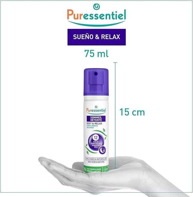 Thumbnail 4 de Puressentiel Sueño Spray Aéreo 12 Aceites Esenciales 75 ml 🌙