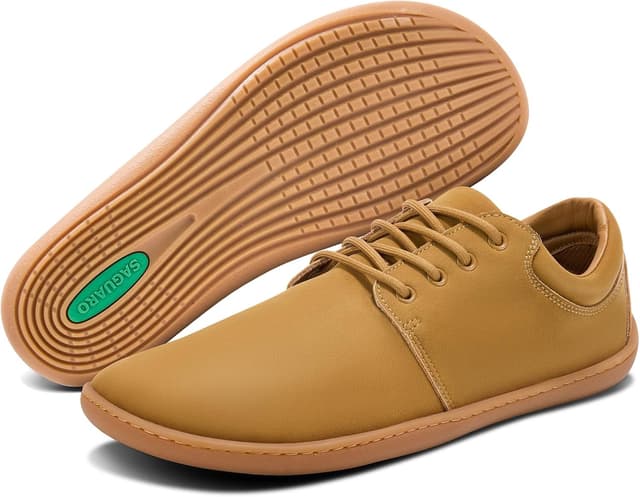 Detalle de SAGUARO Noble II Barfußschuhe für Herren mit breiter Zehenbox und Zero-Drop Sohle (Leicht, rutschfest) – Noble II, Gr. 36–48