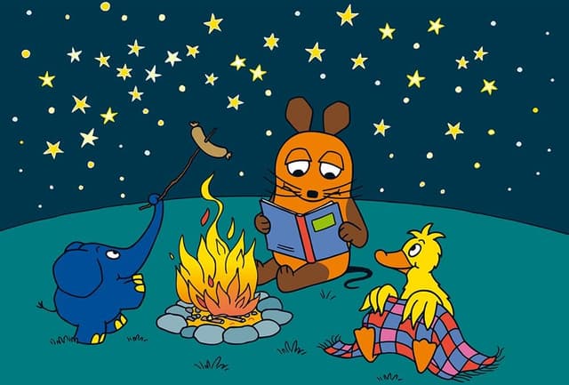 Detalle 2 de Schmidt Spiele 56212 Die Maus „Gute Freunde“ Kinderpuzzle (3×24 Teile), Blau